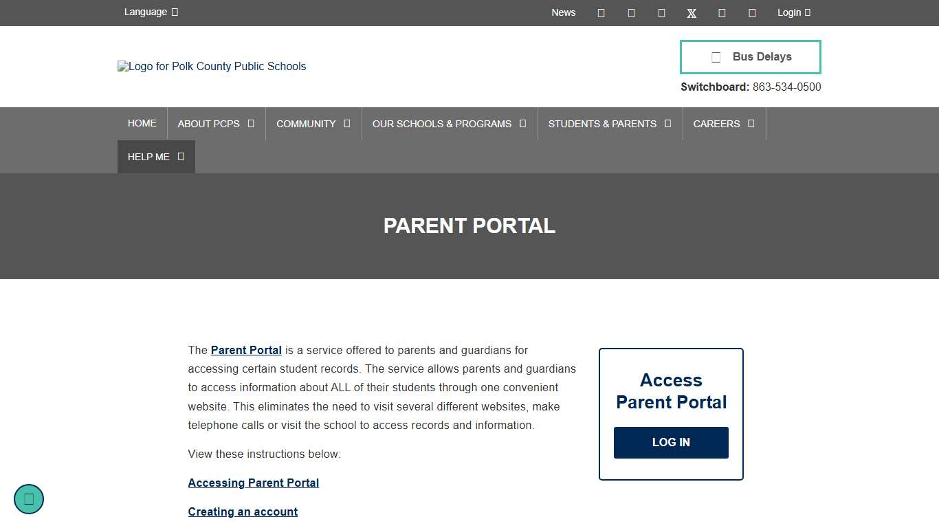 Parent Portal - Polk County Public Schools
